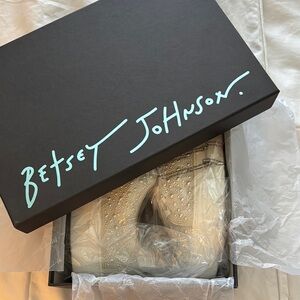 Betsey Johnson White Rhinestone Sneakers